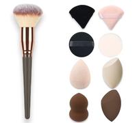 9-Piece Makeup Sponge & Powder Puff Set - Beauty Blender Kit with Brush for Flawless Blending, Contouring & Setting - Soft, Non-Latex Tools for Daily & Professional Makeup by Kàllos