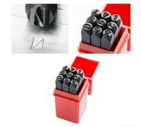 9 Piece Metal Numbers Stamp Set Tool for Crafting Leather and Wood (8mm)
