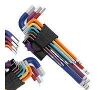 9-Piece Metric Hex-Plus L-Key Set, Multicolour, with BlackLaser Holster(9pcs-e)