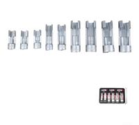 9 Piece Oxygen Sensor Socket Set Chrome Vanadium Steel O2 Sensor Remover Tool for Lambda Sensor Removal with 3/8 and 1/2 Drive