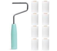 9-Piece Paint Roller Set, Small, Foam Paint Roller Covers, Foam Roller Covers with Paint Roller Bracket, Paint Roller Wall Paint, for Painting Supplies and Furniture Painting (56 mm x 34 mm)