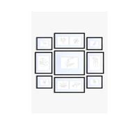 9 Piece Picture Frame Set/Gallery Wall for 11 Photos - Black Nielsen Black One Size