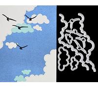 9 Piece Seagulls Birds & Stitch Pattern Clouds Metal Cutting Dies Set
