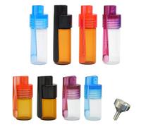 9-Piece Set Powder Containers with Silver Funnel, Leak-proof Storage for Spices, Ideal for Camping, Travel and Kitchen, Black, White, Purple, Blue