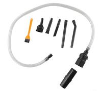 9-piece Vacuum Cleaner Attachment Kit for Crevice Keyboard Tight Spaces - Includes 35mm Adapter Compatible with Bosch Sebo Hoover Shark Electrolux Bissell Eureka - Universal 1-0.25 Id