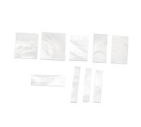 9-Piece White Shell Guitar Fretboard Inlays Rectangle Markers for DIY Guitar Parts and Accessories Suitable for Luthiers and Musicians