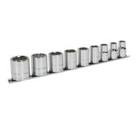 Loops 9 PACK - Whitworth Socket Set - 1/2" Imperial Square Drive 12 Point HIGH TORQUE Loops Multicolor