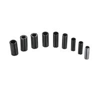 9-Piece Woodworking Router Bit Chuck Collet Adapter Set - High Accuracy Milling Cutter Holder for CNC, Lathes & Engraving Machines