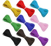 9 Pieces 0.8MM-200Cm Stretch String for DIY Jewellery Crafting, Elastic for Bracelet Making, Bracelet Elastic Cord for Beading, Necklaces and Art Projects