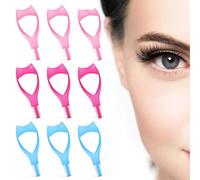 9 Pieces 3-in-1 Eyelash Tools, Mascara Shield Guard with Mascara Brush Sticks Kit, Make Up Eyelid Shield Eyelash Shield Pad for Women, Girls, Beginners