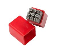 9 Pieces 4 mm Metal Stamp Set Punctuation Punch Stamping Tool Carbon Steel