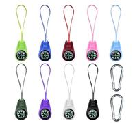 9 Pieces Lanyard Compass with 2 Pieces Carabiner Buckle, Small Mini Compass, Portable Compass, Outdoor Compass, Fashionable Lanyard Compass, Suitable for Camping, Bag Decoration, Mountain Climbing