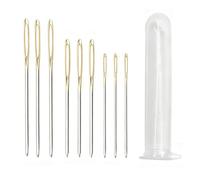 9 Pieces Large Eye Blunt Needles Set, Darning Needles for Wool, Sewing, Knitting, Tapestry, Yarn Crafting，Hand Sewing Needle Large Eye for Crochet & DIY Projects