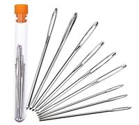 9 Pieces/Set Of Big Eye Metal Needle Cross Stitch Knitting Crochet Set With Box Diy Sewing Accessories