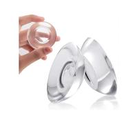 9 Pieces Silicone Wall Door Bumper Protector, Clear Self Adhesive Door Stop Pad Knob, Reusable Soft Rubber Wall Protector