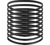 9 Pieces Thick Non-Slip Elastic Sport Headbands, Elastic Silicone Grip Exercise Hair and Sweatbands for Yoga