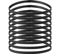 9 Pieces Thick Non-Slip Elastic Sport Headbands, Elastic Silicone Grip Exercise Hair and Sweatbands for Yoga (Black)