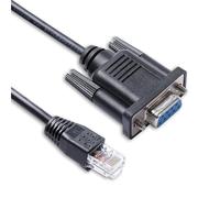 9 Pin D-Sub DB9 Female RS232 Serial to RJ45 Console Cable for ICX 6430 6450 Switches(1m)