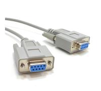 9 Pin DB9 Serial RS232 NULL Modem High Speed Shielded Cable 1m/2m/3m/5m/10m Lot