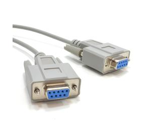 9 Pin DB9 Serial RS232 NULL Modem High Speed Shielded Cable 1m/2m/3m/5m/10m Lot