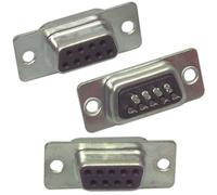 9-pin Female D-Sub Socket Chassis Solder Connector - RS232 Computer PC Serial