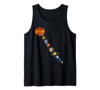 9 Planet System Nine Planets with Labels Tank Top