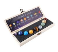 9 Planets Solar Decor Gemstones Ball Set Celestial Creative Gift Crystals Desk Decoration