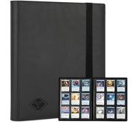 9 Pocket Card Binder,PU Card Ablums,Trading Card Binder Holder,432 Side Loading Pockets Sports Card Book Card Folder Card Album Card Holder Fit for MTG Football Play Cards (black)