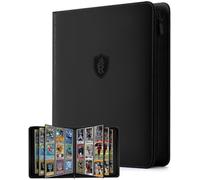 9 Pocket Toploader Binder with Zipper - Holds 252 Top Loaders - Premium PU Leather Card Album for Trading, Collectible & Sports Cards