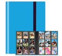 9-Pocket Trading Card Binder, 12 Pages Holding 216 Pockets, PU Trading Card Album Card Folder Card Binder Holder Album for MTG, TCG, Pokemon Yu-Gi-Oh, Basketball Sports Cards, Game Cards