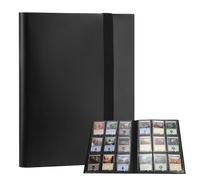 9-Pocket Trading Card Binder Holder, Trading Card Album Collection Folder Book for Yu-Gi-Oh MTG TCG Football Basketball Sports Cards Binder, 20 Pages Holding 360 Cards(Black)