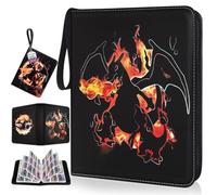 9 Pockets Card Binder about 1080 Pockets Waterproof PU Leather trading card binder Extra Large Card Album Holder with Removable Sleeves