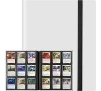 9 Pockets Card Binder for Trading Cards, Baseball Card Collection Binder with 360 Side Loading Pockets Sports Card Book Card Folder Card Album Card Holder Fit for MTG Football Play Cards(White)
