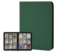 9 Pockets Card Binder,Premium Zip Trading Card Binder,540 Double Sided Pocket PU Collection Binder, Collector Album, Card Folder for MTG, TCG, Business Cards.(Blackish Green)