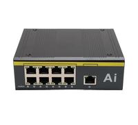 9 Ports PoE Switch, Industrial Ethernet Network Switch, Metal Housing - High Speed Data Transmission, Advanced Protection Features, Ideal for Rail Transit and Smart City