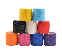 9 Rolls Cohesive Bandage Adherent Vet Wrap & Pet Wrap, Elastic Breathable Self Adhesive Bandage for Stretch Athletic, Sports, Wrist, Ankle