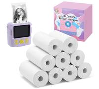 9 Rolls Kids Instant Camera Refill Print Paper- Photo Printer Thermal Paper Rolls Instant Print Camera Refill Paper for Kid's Instant Camera Favors Supplies