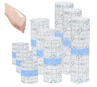 9 Rolls Second Skin Tattoo Cover, (5cm/10cm/15cmx2m) Waterproof Cover Up Patch Roll, Transparent Wrap Dressing for Tattoo Protection, Shower, Swimming