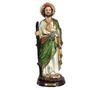 9" Saint St. Jude Thaddeus Glitter Statue Figurine Religious Gift Imagen San Judas Tadeo Estatua Figura
