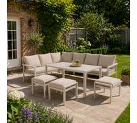 Pacific Lifestyle Aruba Outdoor Corner Seating Set, Cream