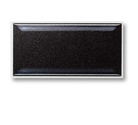 9 Self Adhesive Tiles: Black - 8" x 4" Thick, Self Adhesive Stick on Wall Tile, Stickers, transfers, Decals. Over Any Size of Smooth Tiles or onto Any Smooth Wall Surface