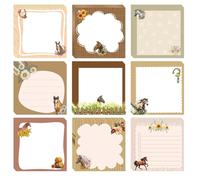 9 Set Horse Sticky Notes 2.95 x 2.95 inch Animal Writing Flower Self Stick Pads Horse Memoo Set Animal Themed Do List Pads Office Supplies for Horse Lovers Women Gift Pads