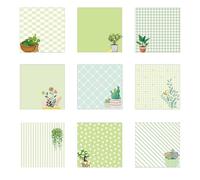9 Set Square Plant Theme Note Pad 3.9 inch Cactus Cute Sticky Notes for Students Teachers Office Home Supplies