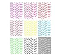 9 Sheets French Tip Nails Stickers Adhesive Nails Decals Art Decorations French Line Art Stickers