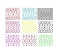 9 Sheets French Tip Nails Stickers French Line Nails Art Stickers Gradients Nails Decals Nails Art Decorations For Woman