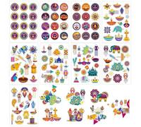 9 Sheets Happy Diwali Stickers, Kids Diwali Decorations Stickers, Diwali Diyas Rangoli Stickers Labels Crafts for Party Favors & Decorations Perfect Festival of Lights