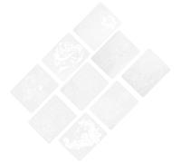 9 Sheets Reusable Flower Figure Wall Stencils for Painting