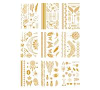 9 Sheets Temporary Tattoo Accessories Gifts, Festival Stickers Girls, Temporary Tattoos Wedding Photo Album, Tattoos Adult Glitter, Adhesive Tattoos Carnival, Tattoos for Sticking, Adhesive Tattoos