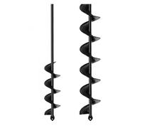 9 Sizes Garden Auger Drill Bit Tool Spiral Hole Digger Ground Drill Earth Drill for Seed Planting Gardening Fence Flower Planter(8X18cm)