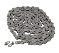 9 Speed Chain with 116 Links Adjustable Steel Mountain Road Folding Bike Chain Replacement(Gray)